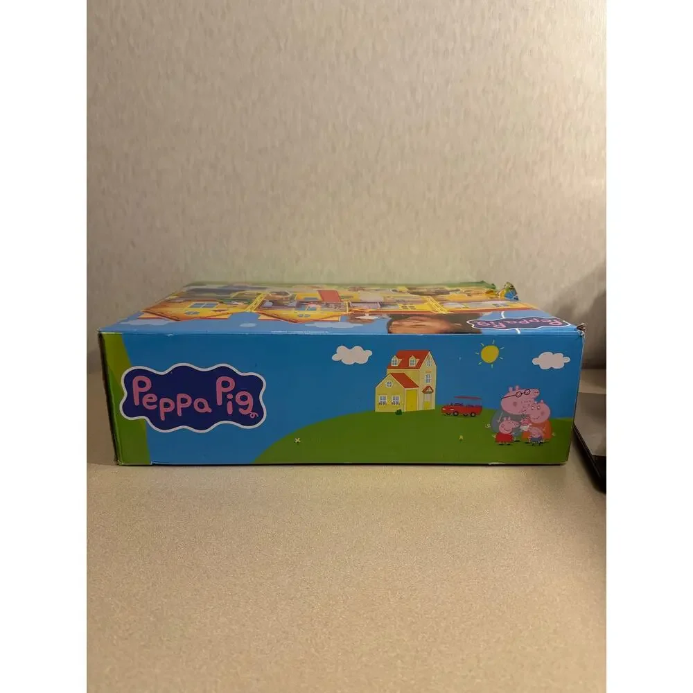 Peppa Pig Deluxe House Playset Folding Toy Figure Dollhouse with Accessories